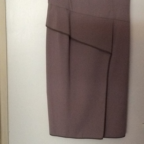 Sheath Style Anne Klein Dress Taupe - Picture 2 of 7